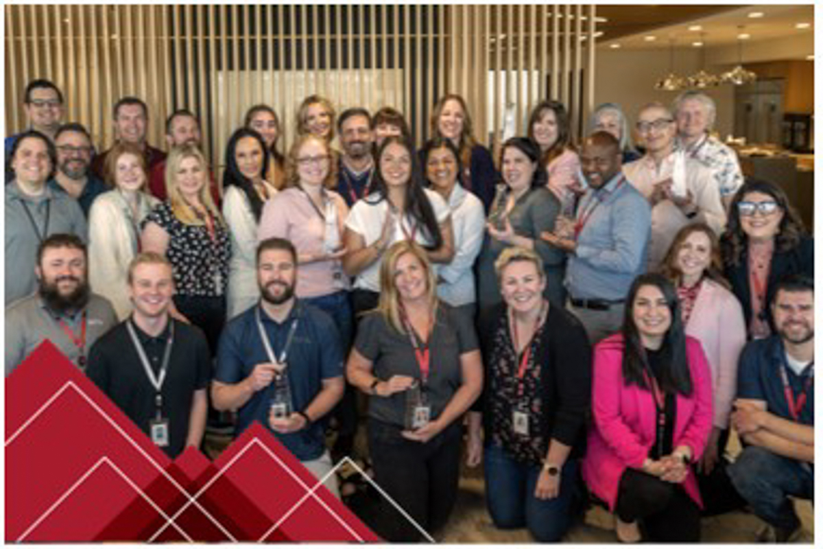 Marketing team celebrating Diamond Awards